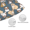 thumbnail image 3 of Fotbe Cartoon Bulldog 1 Funda de Almohada Decorativa Estilo Occidental, Lujo en Algodón, Fundas para Almohadas King, Cojín Estampado para Decoración del Hogar-20"x30", 3 of 6