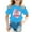 Sky Blue, variant on Hiijoy Big Girls Mother's Day T-Shirt Short Sleeved Cotton T Shirt for Kids, Sizes 1-9