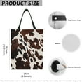 thumbnail image 7 of Yuyamidu Brown Cow Print Car Trash Bag for Trucks Cars SUVs Hanging Auto Storage Bag Travel Accessories Portable Vehicle Trash Can with Adjustable Button, 7 of 7