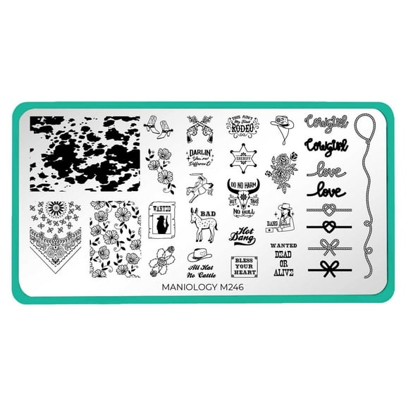 Wild West (m246) -Nail Stamping Plate