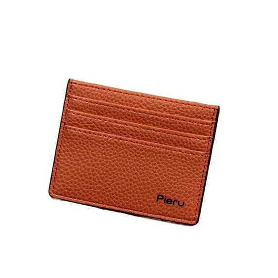 Portable Thin Multi Slot Card Case Bank Card Credit ID Card Slim Card Holder PU Card Bag Women Card Holder Business Wallet ORANGE