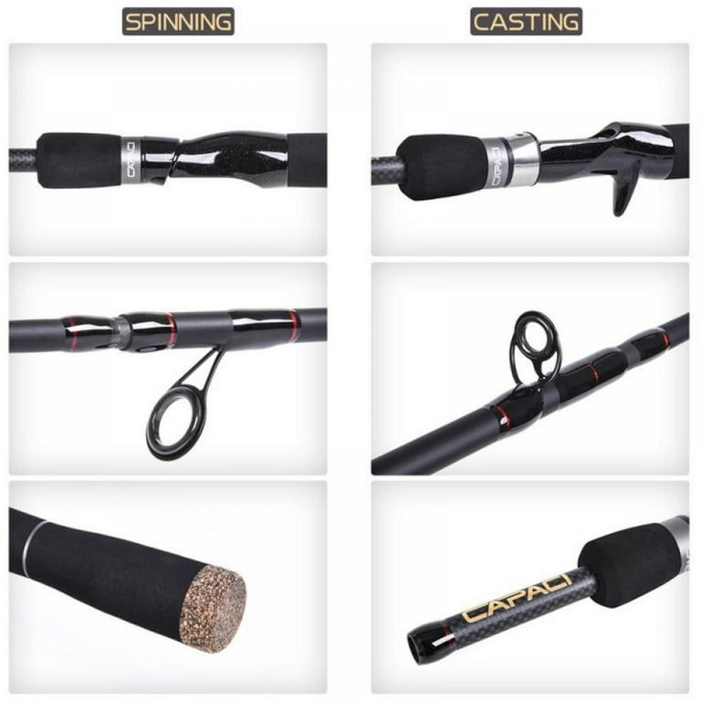 Saltwater/Freshwater Offshore Casting/Spinning Fishing Rod Carbon Fiber  Boat Kayak Fishing Rod Portable Travel Rod 