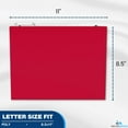 thumbnail image 2 of 1InTheOffice Poly Expanding Hanging File Folders Letter Size, Hanging File Pocket, File Cabinet Dividers, Assorted, 5/Pack, 2 of 9