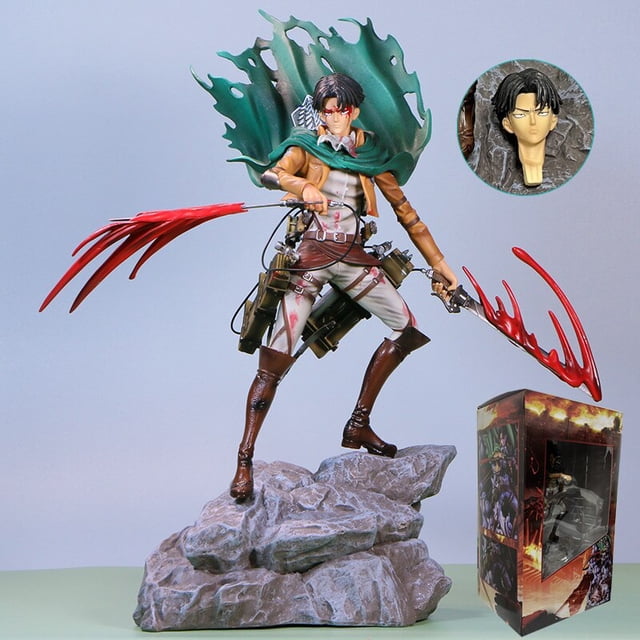 Attaque sur Titan Mikasa Ackerman Anime Figure, Rival Shingeki no Kyojin, Levi Ackerman Action Figure, Collection Model Butter Toy, 36cm36 cm con caja al por menor2 zhangyuxiang unisex