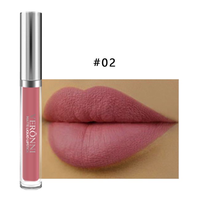 FcBaudy Rouge à Lèvres pour Femmes, Encre à Lèvres, Brillant à Lèvres Couleur Mat Mat Anti-Traces de Tasse Rouge à Lèvres Liquide Facile à Estomper 10 ml Brillant à Lèvres