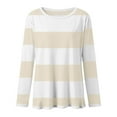 thumbnail image 7 of Blekii Kids Long Sleeve Striped T-Shirt, Kids Long Sleeve Striped T-Shirt, Crew Neck Basic Tee Comfortable Top for Girls, Casual Blouse for Children Crew Neck Basic Tee Comfortable Casual Wear,, 7 of 7