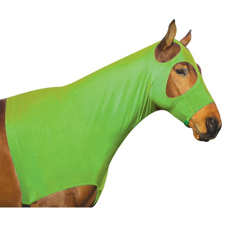 Perri's Lycra Mane Hood, Lime (Green, XL)