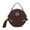 Gayle Coffee, variant on MKF Collection Ynnari Women Crossbody Croc-Embossed Round Chic Handbag Top Handle by Mia K - Navy