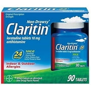 Angle View: Claritin 24 Hour Non Drowsy Allergy Tablet, 90 CT (Pack of 4)