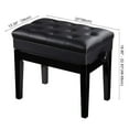 thumbnail image 2 of Bison Prosound (TM) Banc de Piano Noir à Hauteur Réglable, Clavier Rembourré en PU, Siège de Rangement, Capacité de Poids 264 Lb, 2 of 7