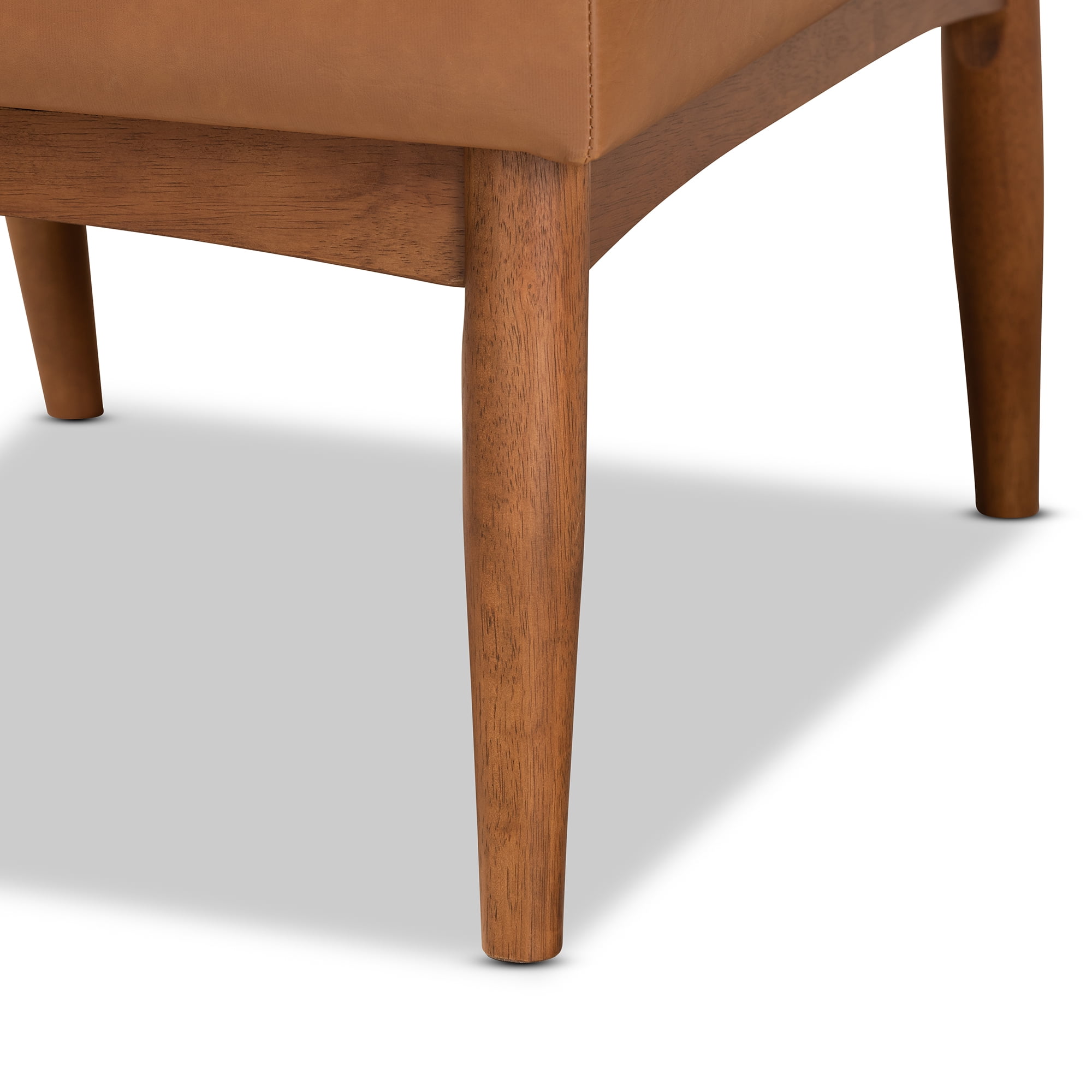 Baxton Studio Sanford Dining Chair, Walnut Brown