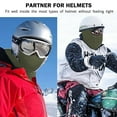 thumbnail image 5 of IC ICLOVER 2 Pack Full Face Ski Mask Balaclava Winter Thermal Fleece Hood Neck Warmer for Cycling Outdoors Sports - Green+Green, 5 of 7