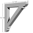 thumbnail image 2 of Ekena Millwork 2"W x 15 7/8"D x 15 7/8"H Ashford Bracket, 2 of 5