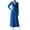 #B Blue, variant on Womens Winter Dresses Long Sleeve V-Neck Slim Fit Brushed Knit Ribbed Striped Length Dress A-Line Casual Stretch Solid Color Street Style Skirts Comfortable Warm Party Evening Formal Dress