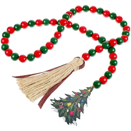 

NUOLUX Xmas Beaded Pendant Xmas Bead Crafts Tired Tray Decor Xmas Ornament Party Supplies