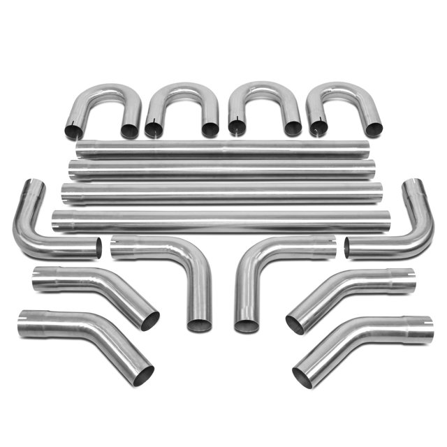 Kit de tubos de escape DNA MOTORING ZTL-20SS, 16 piezas, acero inoxidable de 2 pulgadas