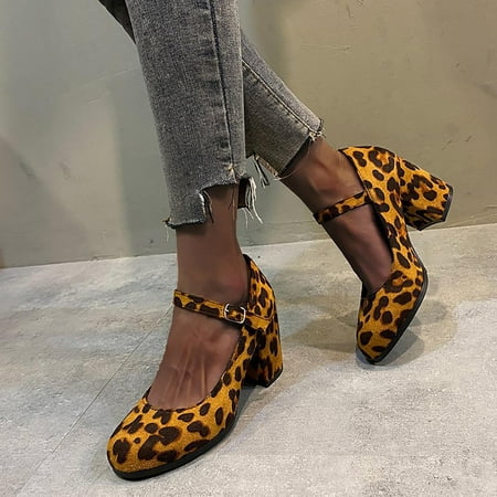 

Aayomet High Heeled Sandals Female Thick With Thick With Platform Thick With A Word With Mary Prom Shoes for Women High Heel Brown 8.5