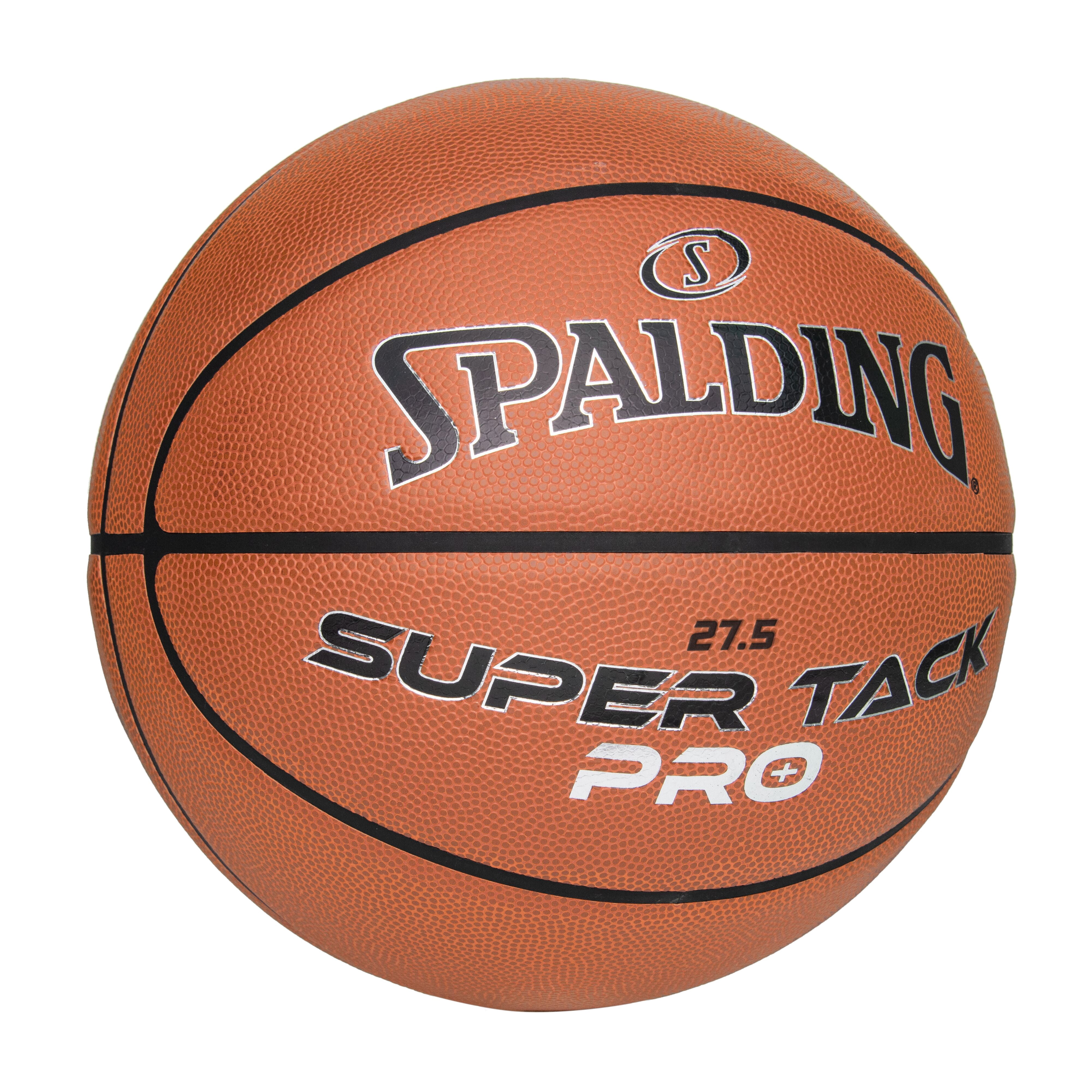 (4 pack) Spalding Super Tack Pro Composite Leather Youth Basketball, Size 5 (27.5")