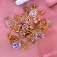 thumbnail image 3 of 14K Gold Plated Stud Earrings for Womens,Cubic Zirconia Hypoallergenic 925 Silver Post Earrings for Men Gifts for Women 9 Pairs, 3 of 10