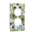 thumbnail image 2 of Yayeee Duplex Wall Plate 1-Gang 4.5"x2.7" Home Receptacle Light Switch Decorative Outlet Cover, Retro Flower Print, 2 of 7