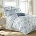 thumbnail image 2 of Levtex Home - Truro Duvet Cover Set - Full/Queen Duvet Cover + Two Standard Pillow Cases - Watercolor Coral - Blue and White - Duvet Cover (90 x 94in.) and Pillow Case (26 x 20in.) - Cotton, 2 of 6