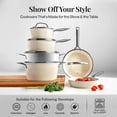thumbnail image 5 of Gotham Steel Hammered Collection - Juego de ollas y sartenes de 20 piezas Juego de utensilios de cocina de cerámica antiadherente + Juego de utensilios para hornear para cocina, utensilios de cocina d, 5 of 5