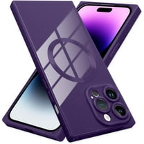 Case for iPhone 14 Pro Max Case,[Compatible with MagSafe] [Military-Grade Protection], Magneitc Soft TPU Silicone Slim Light Shockproof Cover for iPhone 14 Pro Max Case 6.1"-Dark Purple