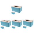 thumbnail image 4 of 4pcs Tissue Holder Facial Tissue Box Cover Holder Rectangular Tissue Organizer, 4 of 8
