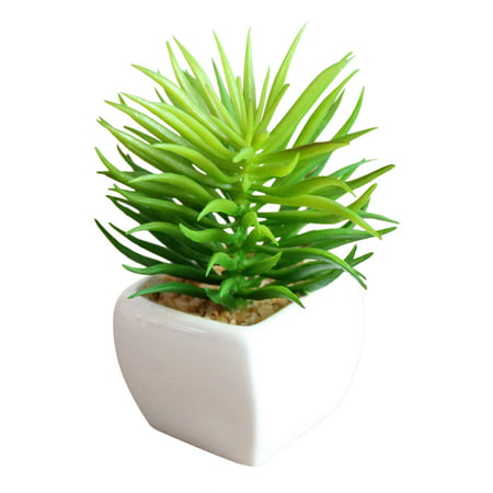 Outgeek Artificial Succulent Creative Faux Plant in the Pot Artificial Plant Faux Succulent for Home Living Room Garden Office (Best Plants For Living Room)