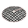 thumbnail image 2 of Bingfone Christmas Tree Skirt Mat Christmas Decoration Interior 36"-Anchor Black Tartan Plaid, 2 of 8
