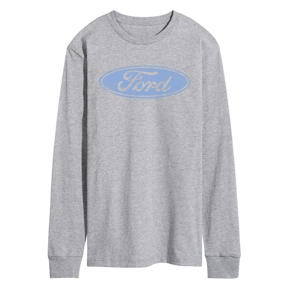 Ford - Blue Ford Logo - Men's Long Sleeve Graphic T-Shirt