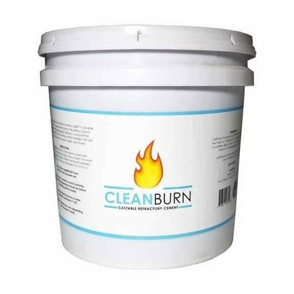 Cleanburn Castable Refractory Cement 25 lb Tub