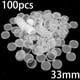 thumbnail image 1 of 100Pcs 33mm Clear Coin Capsule Holder Case Transparent Collectable Coin Storage Box For Commemorative Coin Medal Container, 1 of 10