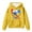 1#Yellow, variant on Byoo Toddler Girl's Baseball Print Hoodie Sports Casual Hooded Sweatshirt Pullover Top
