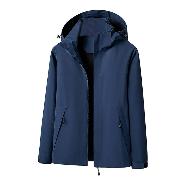 Rain Jacket Navy Blue Utility Jacket Women's Jsaierl Rain