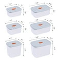 thumbnail image 2 of REGALWOVEN Plastic Meal Prep Food Containers, Leakproof Stackable Lunch Box Rectangle/Square 6 Pack, 2 of 7