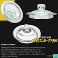 thumbnail image 7 of 1.75 Gallon Replacement Glass Lid for Glass Beverage Dispenser, Glass Beverage Dispenser Lid For Iced Beverage Dispensers, Cookie Wedding Candy Jar, 7 of 7