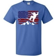 thumbnail image 3 of Inktastic Snowboarding US Flag T-Shirt, 3 of 5