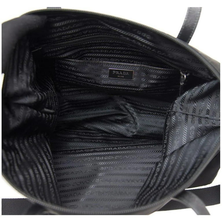Prada Black Nylon & Saffiano Leather Camera Bag – FashionsZila