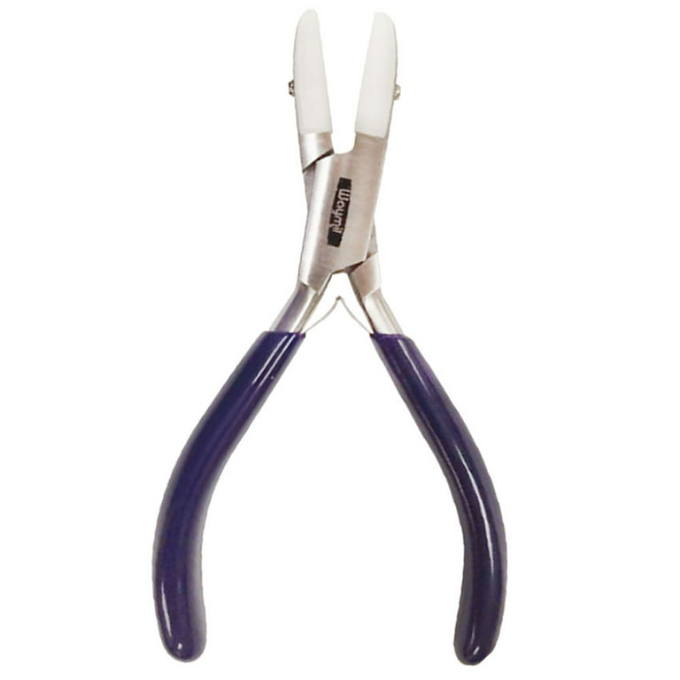 Flat Nose Pliers Nylon Jaws 5-3/4 Wire Working Jewelry Pliers