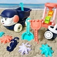 thumbnail image 2 of 6Pcs Summer Beach Water Toy Car Children Digging And Playing With Sand Shovel Hourglass Set Toy, 2 of 11