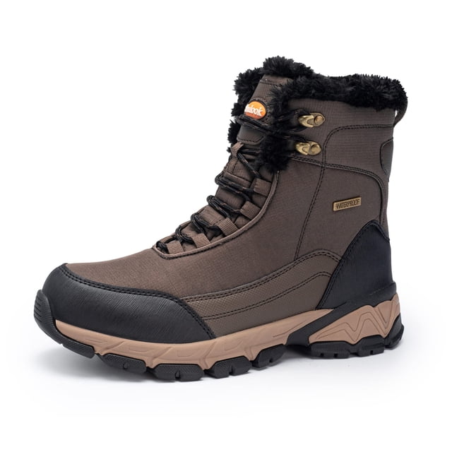 Botas de nieve SHULOOK impermeables con forro de piel cálida para hombre de invierno