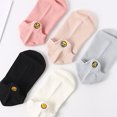 thumbnail image 2 of Heart Expression Embroidery Women Low Cut Breathable Cotton Ankle Boat Socks, 2 of 8