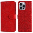 thumbnail image 3 of Funda tipo cartera GANGXUN para iPhone 16 Pro , diseño girasol, cuero PU, soporte, cierre magnético, tarjetero, 3 of 5