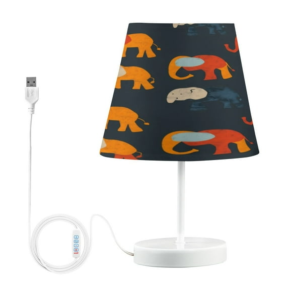 Table Lamp Small 5.9x10.8 Inches Table Lamps Night Light Tools & Home Improvement Bedroom Lamp Guest Room Lamp Study Lamp Office Lamp Orange Elephant