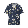 thumbnail image 6 of Kdxio Men's Hawaiian Shirt for Men Short Sleeve Shirt Daisies Flowers Summer Casual Holiday Beach Button Down T-Shirts, 6 of 7