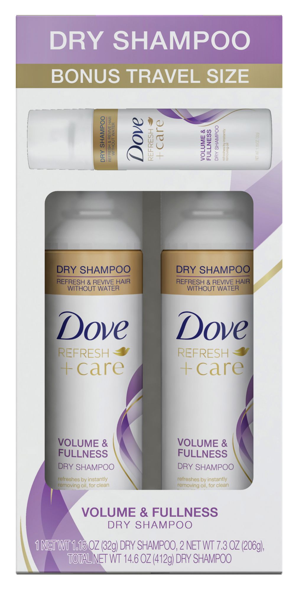 travel size dove dry shampoo