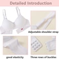 thumbnail image 4 of Hbhpov Cotton Girls' Daily Sports Bra, Adjustable Strapless Camisole Bra, Wire Free 3-Pack, 4 of 7