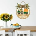 thumbnail image 5 of Eveokoki Hello Pumpkin Hanging Sign Front Door Decor Fall Decorative Wooden Signs Rustic Porch Decoration for Home Office Garden Farmhouse 12 Inch, 5 of 6