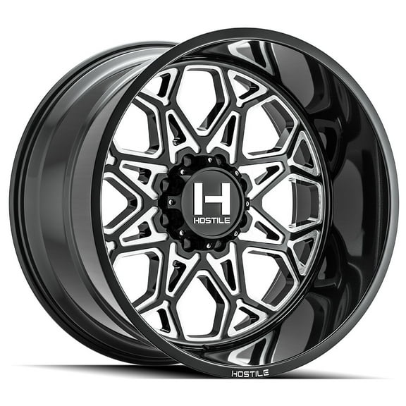 20x10 Hostile H132 Anvil Blade Cut (Black Milled) Wheel 8x6.5 (-19mm)